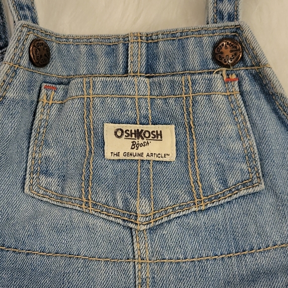 OshKosh B'gosh Jean/Floral Ruffled Dress - Picture 2 of 7